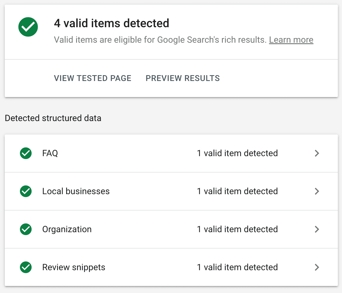 Local schema validation